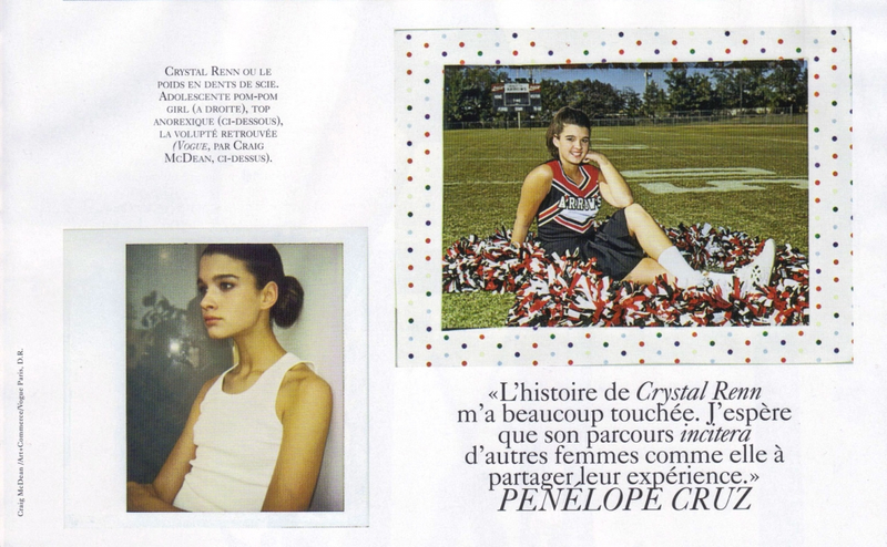 Illustration for article titled French Vogue Features Crystal Renn… And Her Pubic Hair